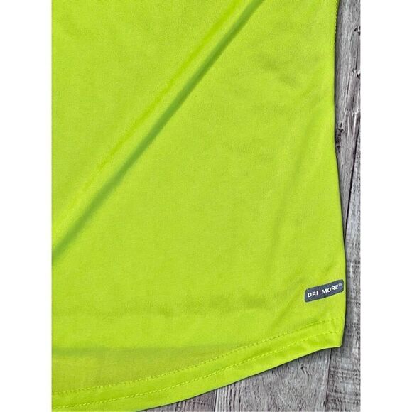 Danskin Now Neon Yellow Pullover Running Jogging LS Semi-Fitted Top sz L(12-14) - Picture 4 of 8